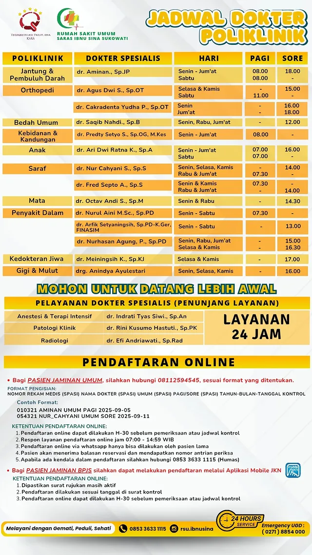 Jadwal Dokter Poliklinik